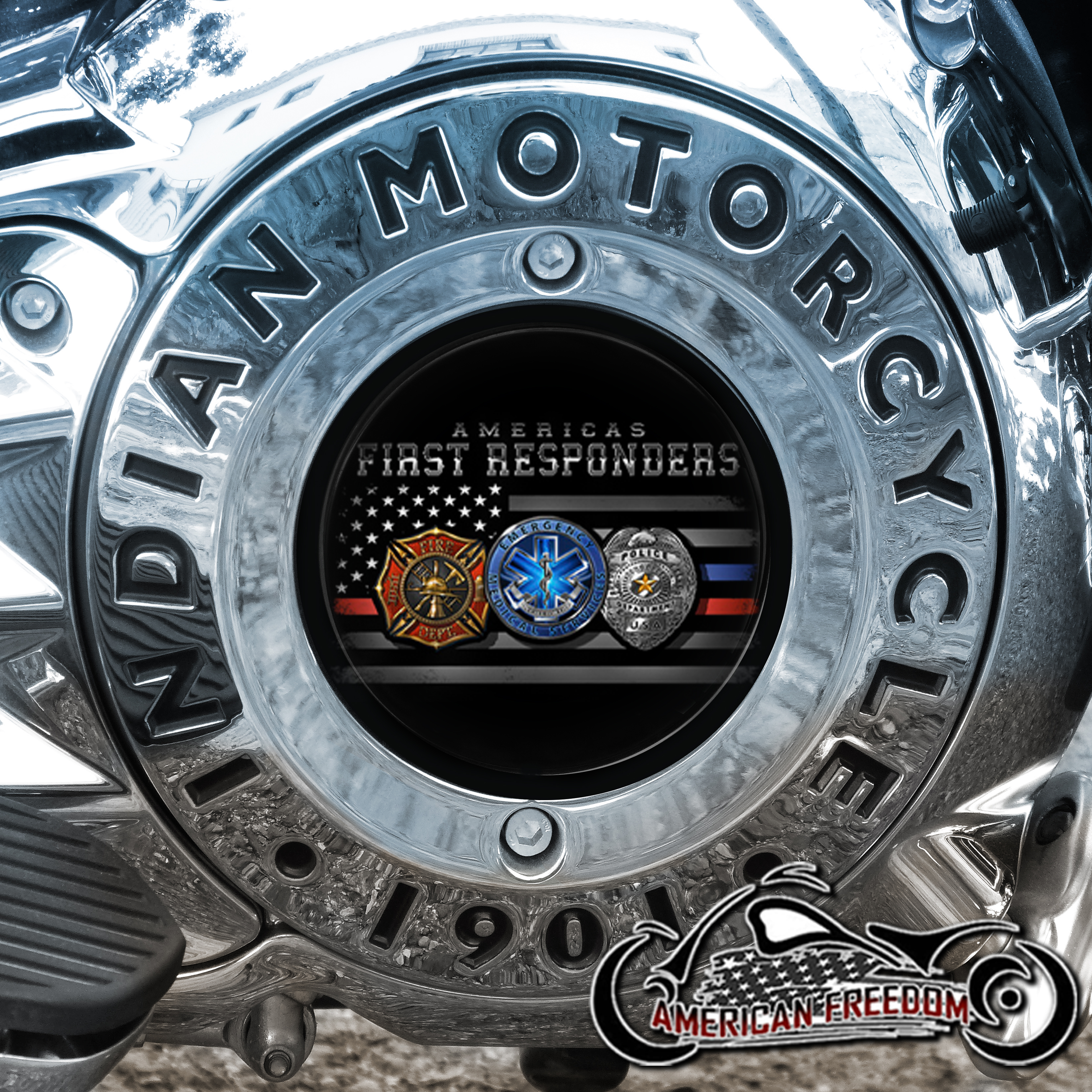 Indian Motorcycles Thunder Stroke Derby Insert - First Responder